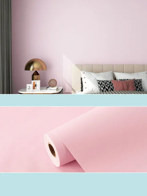 Waterproof Macaron Wallpaper Self-Adhesive Vinyl Wallpaper Kitchen Cabinet Desktop Furniture Bedroom Decor Film Wall Stickers 6