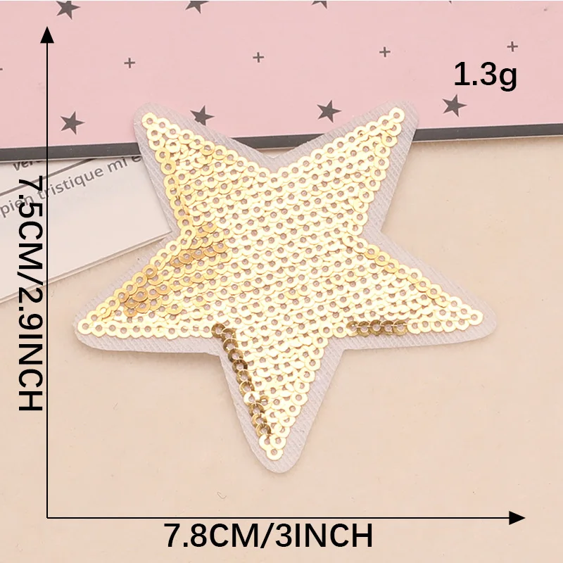 6.5cm rhinestone star stickers rhinestones applique 5pcs/pack hotfix heat  transfer design iron on For kids garment bag shoe
