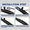 Car Wiper For Mazda 6 GH 2008 2009  2007-2012 Wiper Blade Rubber 24"+16" Car Windshield Windscreen Accessories 2009 2010 2011 5
