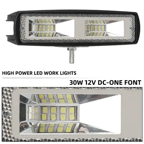 1PCS 35W 30W Wrok 라이트 LED 라이트 바 2835LED 16SMD 24SMD Led 바 트럭 트랙터 SUV 4x4 자동차 Led 헤드 라이트 작업 바 3