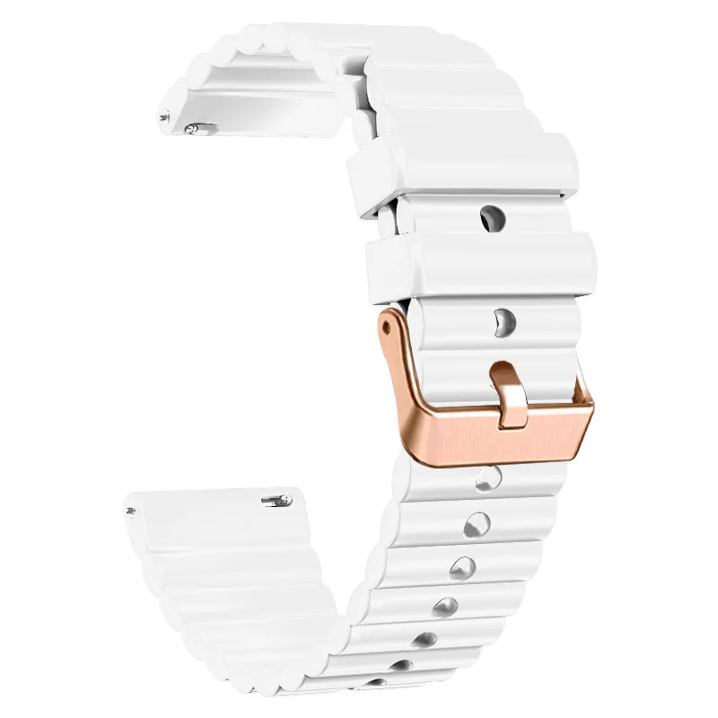 Elegant 20mm Silicone Bracelet Strap for Women - Stylish Smartwatch Wristband Accessories