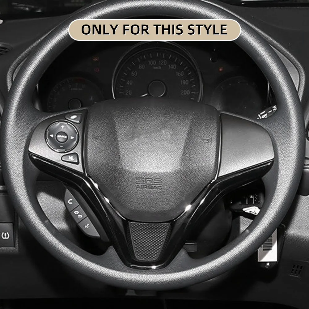 Für Honda Fit 2018 2019 Stadt 2014-2019 HRV 2016-2019 Vezel 2014-2019 Lenkrad Trim Dekoration Aufkleber Abdeckung Zubehör – Detail 1