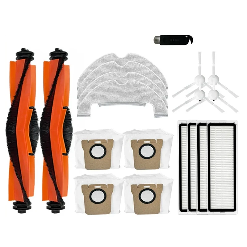 

For Xiaomi Vacuum X10 Robot Vacuum Cleaner Main Side Brush Hepa Filter Mop Cloth Dust Bag Spare Parts Accessories