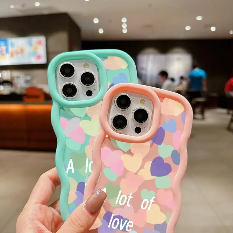 Love Heart Design Phone Case – Stylish and Durable Protection