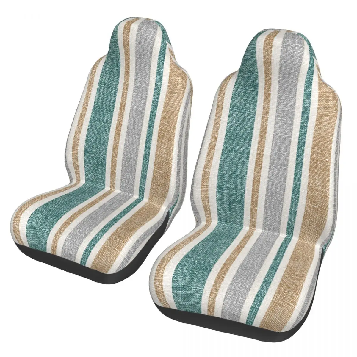 

Linen Striped Pattern Universal Car Seat Cover Off-Road Travel Stripes Seat Cushion/Cover Fabric Hunting