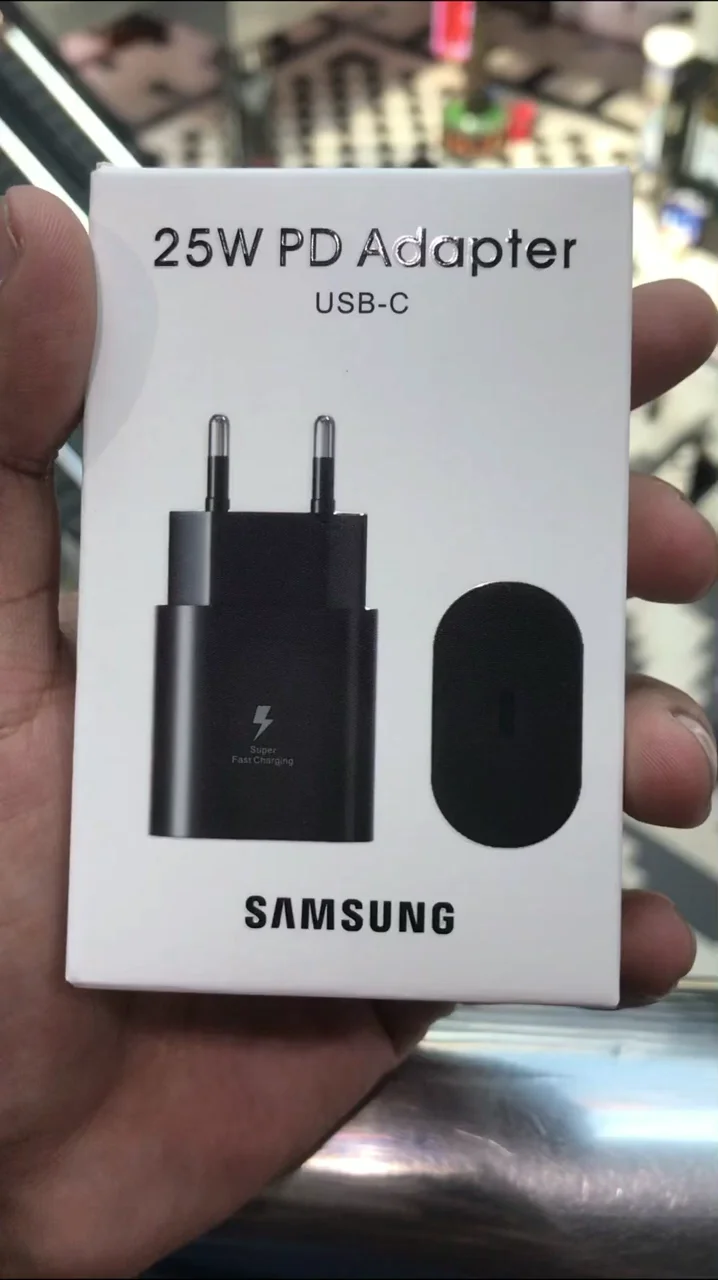 Original Samsung 25 W PD Adapter-USB-C (First 5 customer data cable free)