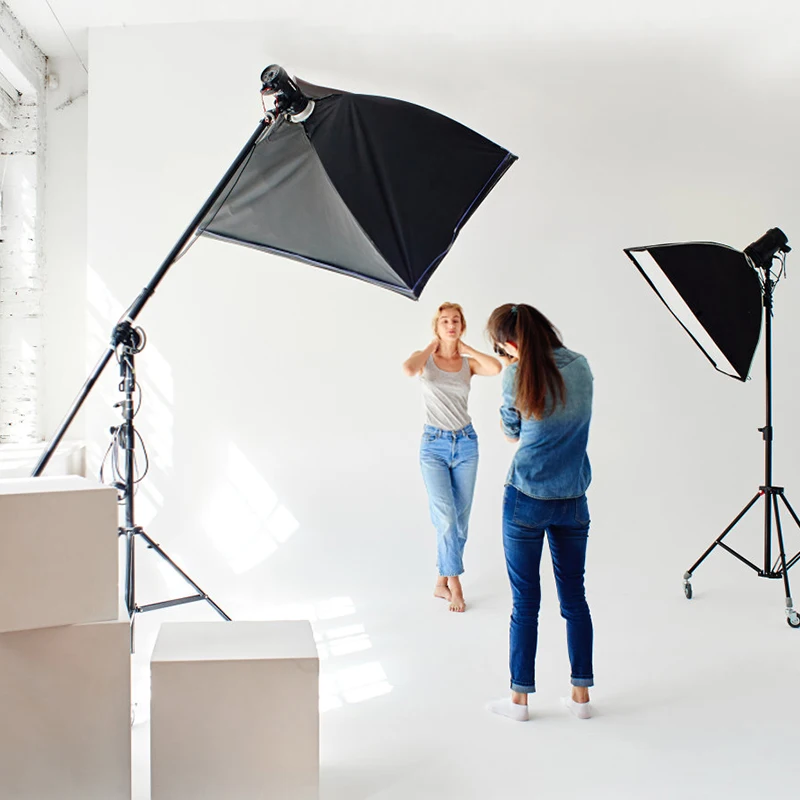 5.2ft Photography Light Stand 2-1in Adjustable Softbox Tripod Stand With 4.5ft Boom Arm And Weight Bag For Photo Studio Light