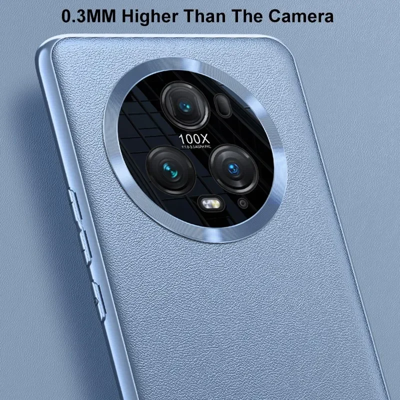 Elegant Luxury Leather Acrylic Phone Case - Matte Silicone Protection