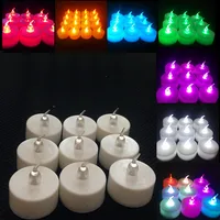 6Pcs Battery Operated LED Tea Lights Candles Flameless Flickering Weeding Decor Led Candles with Flickering Flame Candle Jar - Image 2