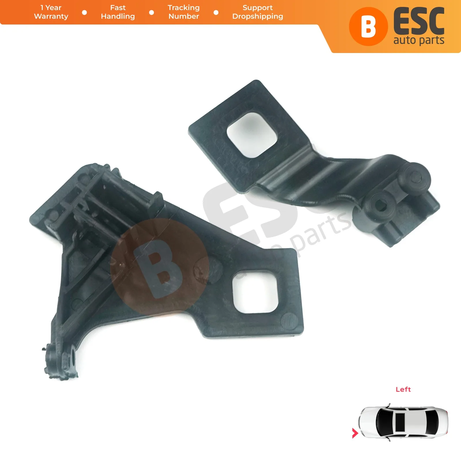 

EHL538 Car Headlight Housing Repair Mount Bracket Tab Clips Kit Left Side for Audi A4 RS4 8K2 B8.5 A5 S5 RS5 B8.5 8T0998121B