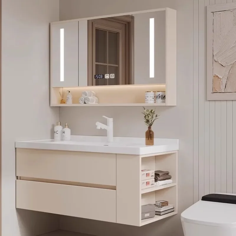 Light White Toilet Drawer Bathroom Vanities Storage Bathroom Vanities Mirror Closet Vintage Gabinete Para Banheiro Furniture