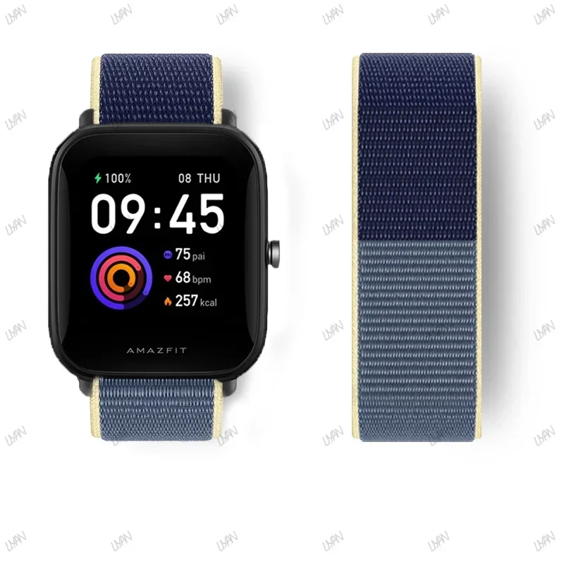 Nylon Loop Smartwatch Strap - Adjustable 20mm/22mm Premium Band