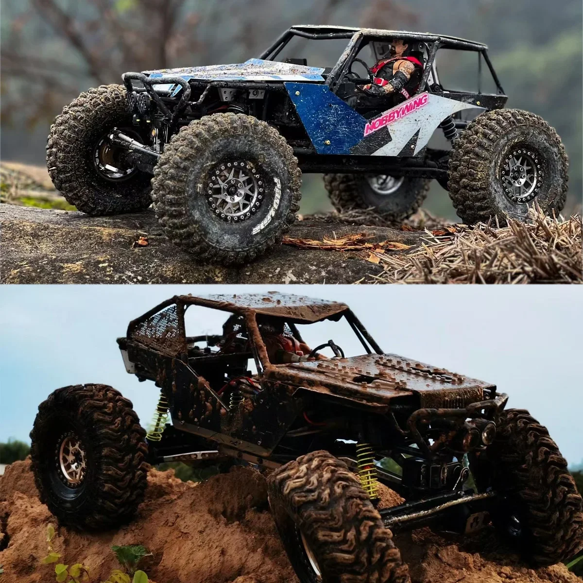 Aluminum Diamond Axle Set for 1/10 RC Crawler Axial Wraith