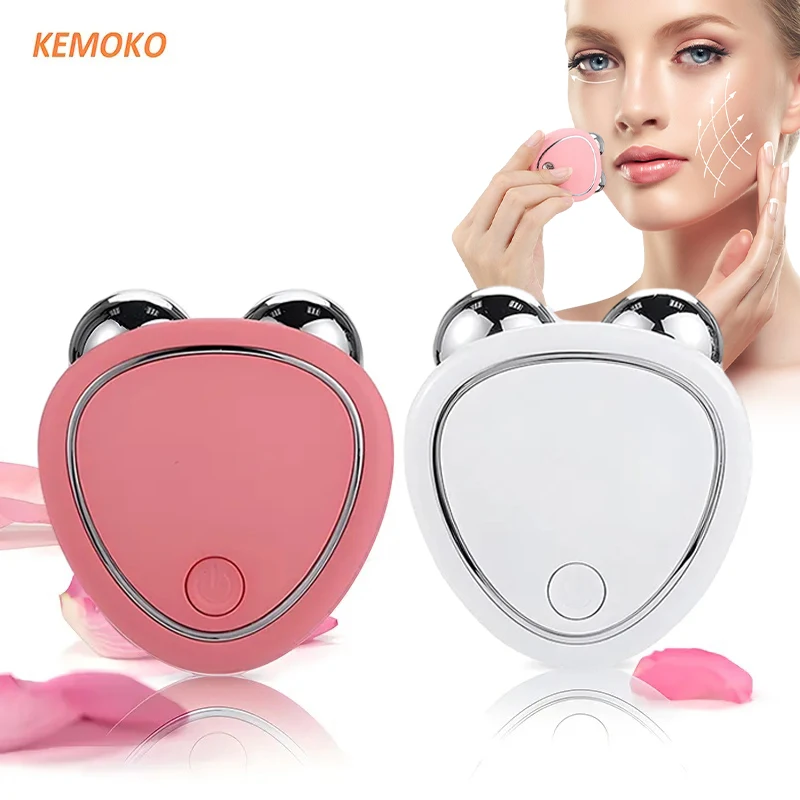 Facial Massager EMS Microcurrent Face Lifting Machine Roller Rejuvenation Beauty Charging Facial Skin Tightening Anti Wrinkle electric facial cleaning brush skin care usb charging handheld waterproof silicone face whitening cleaner face massager su233