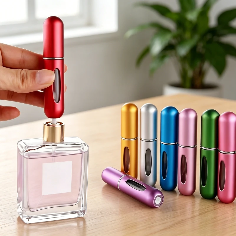 Compact Refillable Travel Perfume Atomizer – 5ml Mini Spray Bottle