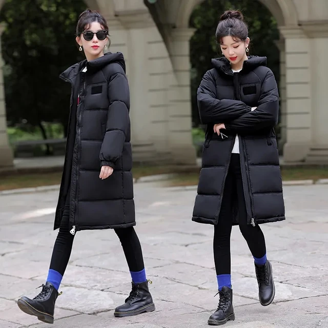 2023 Winter Down Jacket Women Zipper Hooded Parka Coat New Female Loose Padded Cotton Warm Puffer Jacket Snow Wear Outwear tops Ranked Product Recommendation