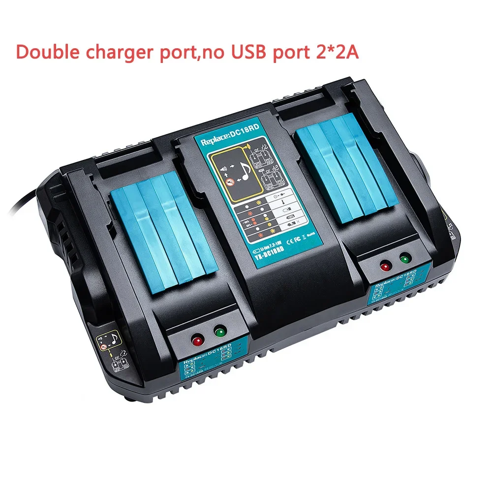 Battery Charger Adapter for Makita Li-ion Battery 18V 14.4V BL1860B BL1850B BL1840 BL1830 BL1820 BL1415 BL1440 DC18RC DC18RD
