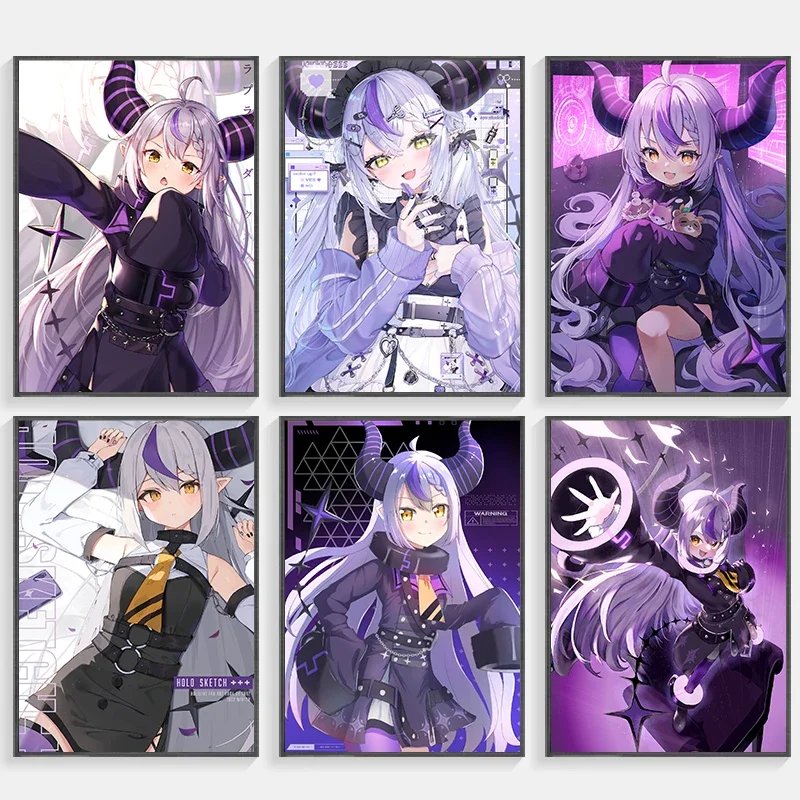 Hololive Laplace Darkness Poster Wall Sticker Decoration Living 