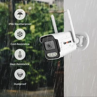 8MP 4K caméra IP Wifi sans fil 5MP AI humain détecter iCSee CCTV balle Surveillance extérieure Protection de sécurité caméra vidéo Cam 6