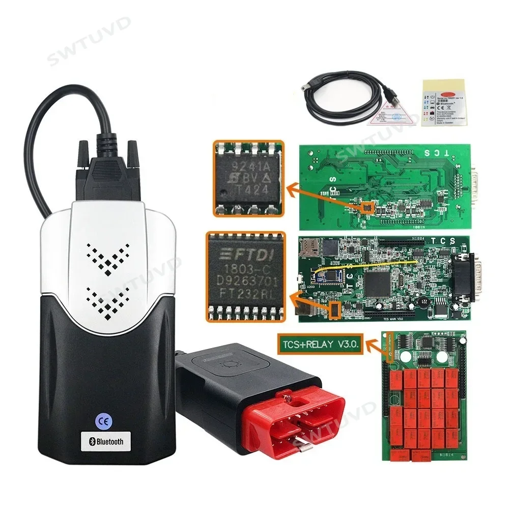 Lastest Delphis 2021.10b+Autocoms 2021.11+WOW/5 00 8 With Keygen DS 150 0BD2 Diagnostic Tool with Bluetooth Auto Repair Softy