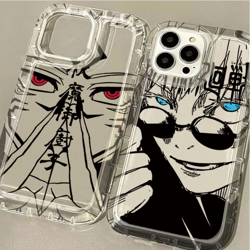 Jujutsu Kaisen Gojo Satoru Shockproof Clear Phone Case