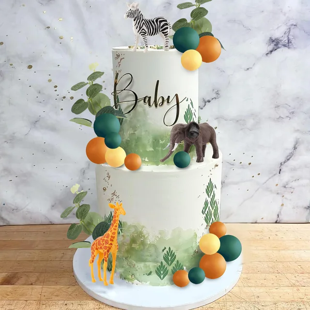 72 Decorazioni Torta Animali Foresta - Stuzzicadenti Per Cupcake, 8 Stili Giungla, Per Feste Bambini - Foto 12