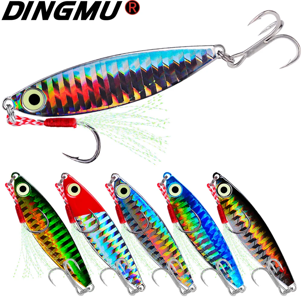 

5pcs/lot Jigging Lures 7g-10g-15g-20g Casting Fishing Artificial Spoon Spinner Baits Hard Lures Jig Metal Fish