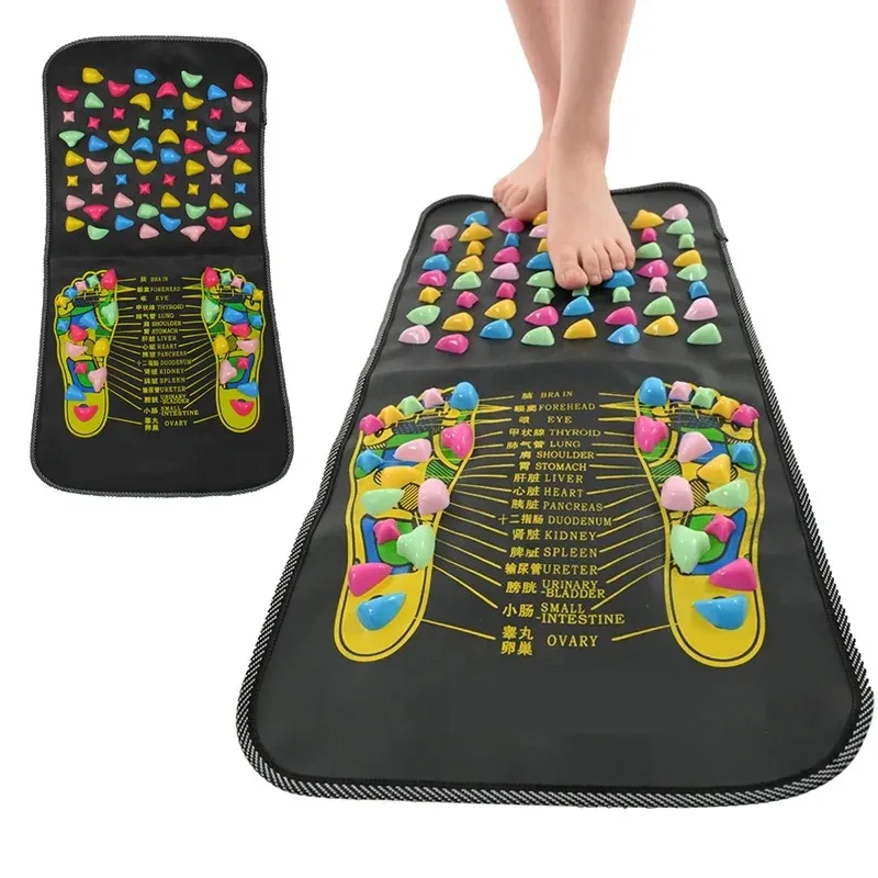 Yoga Walking Stone Massage Mat Chinese Reflex Pain Relief Foot Spa Mat To Relieve Tired Muscle Relaxation and Nerve Pain yoga mat,massage pad