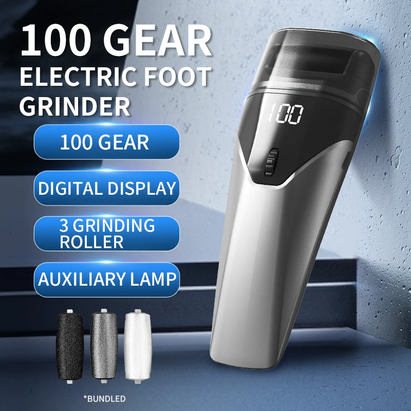 Electric Foot Grinder Electric Foot Rasp Pedicure Sander Waterproof Eliminate Feet Dead Skin File