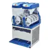 Commercial Slushy Machine 8 Gallons Stainless Steel Margarita Smoothie Maker Cocktail Ice Juice 2 Tanks LED Control Kit 1000W 1