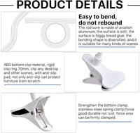 Support de caméra Flexible universel pour moniteur de bébé, pince à Clip, sans poinçonnage, Support de Webcam, Kit de montage torsadé, se fixe au berceau 5