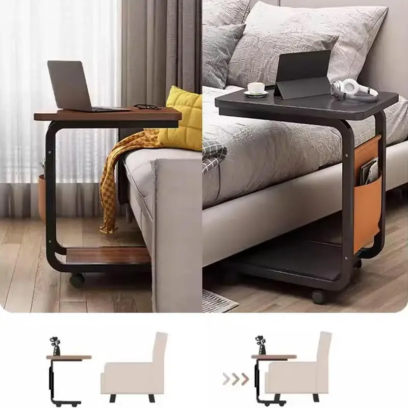 Side End Table C Shaped Side Table For Living Room Bedroom