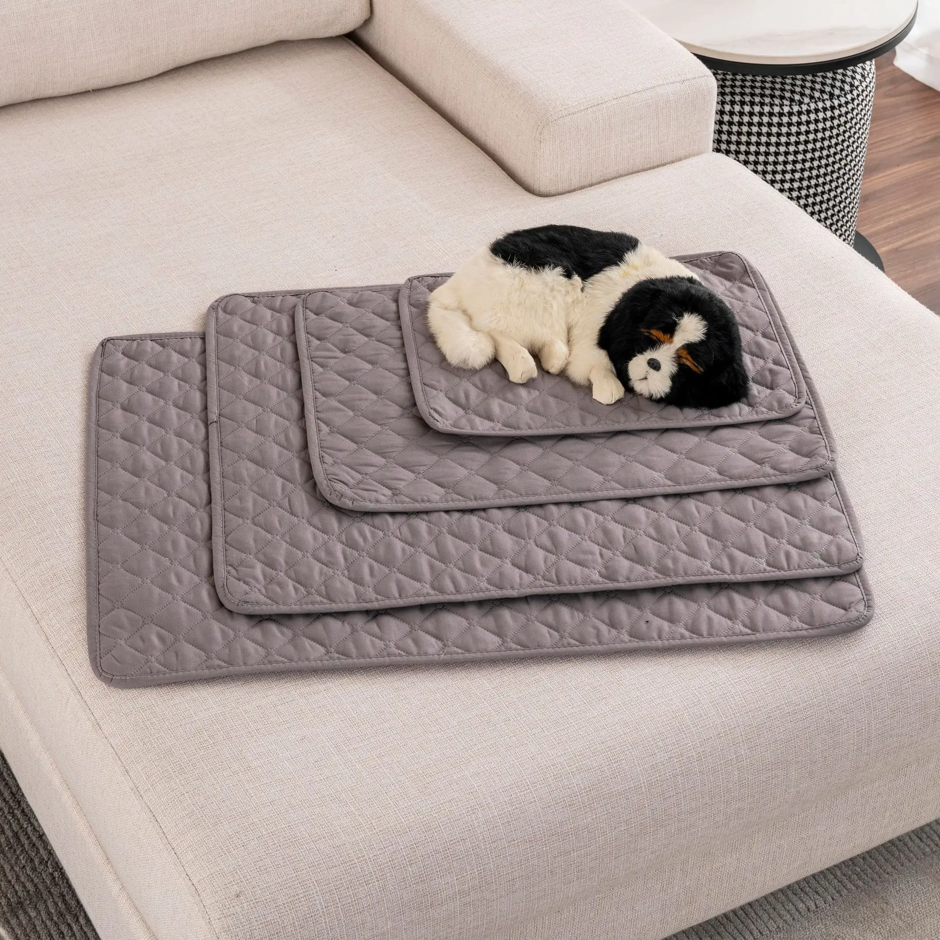 Pet Mattress 1PC Summer Pet Mat Kennel Plaid Waterproof Household Cat And Dog Sofa