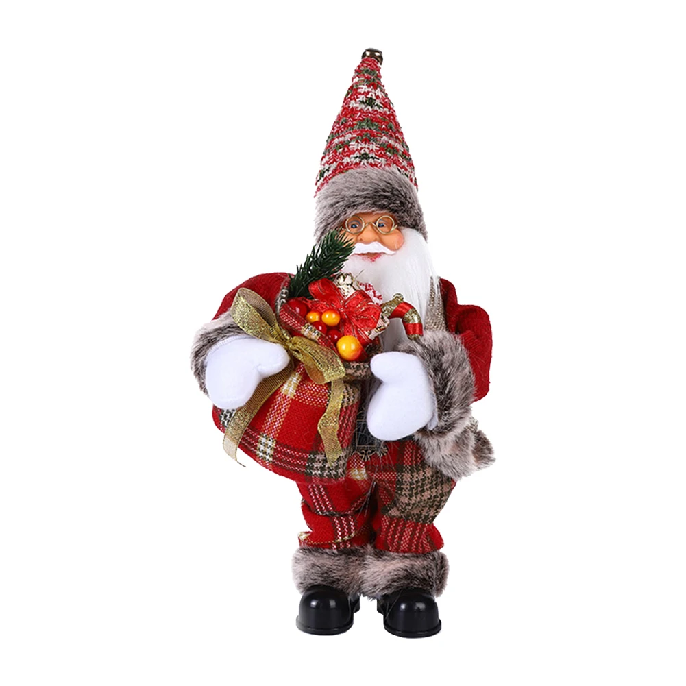 Electric Music Decoration Doll Toys Creative Santa Claus Xmas Decor Battery Powered Christmas Ornament Figure Gift for Christmas