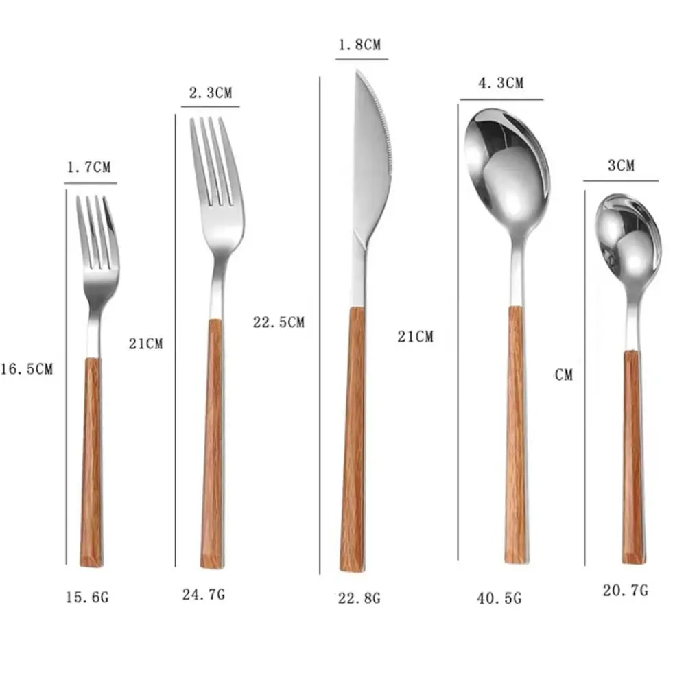 Creative Stainless Steel Spoon Fork Knife Cutlery Set cutlery set western style cutlery set picnic cutlery set stainless steel cutlery set picnic tableware camping cutlery set