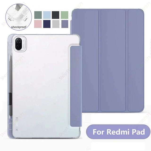 Funda Case for Xiaomi Redmi Pad SE 11 Leather Smart Stand Cover Tablet for  Redmi Pad 10.61 Coque with Pencil Holder Gift Pen