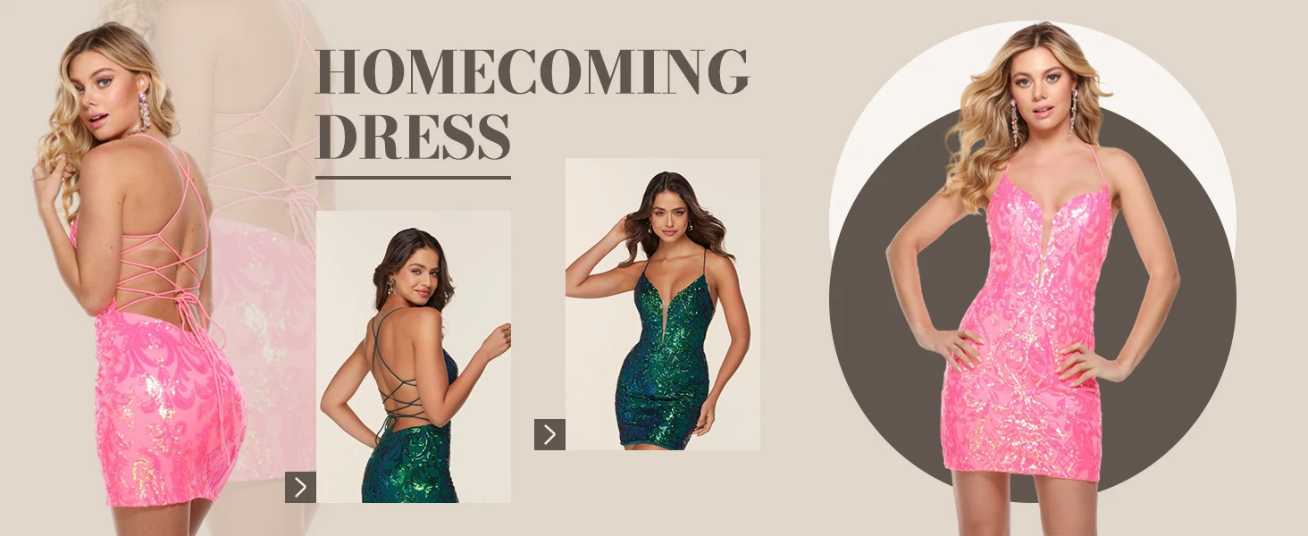 Vestidos de fiesta ajustados con lentejuelas brillantes para adolescentes 2023, vestido corto de encaje con purpurina para fiesta de cóctel