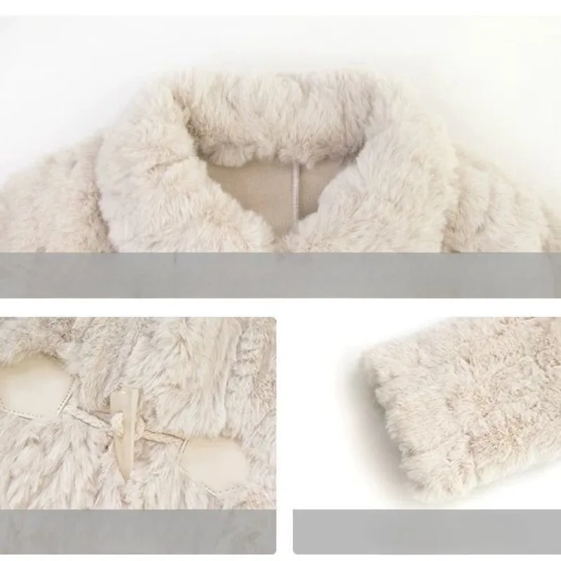 2023 Autumn and Winter New Women Imitation Fur coat Loose short Lamb Wool outcoat Thick Warm outwear Fashion Slimming Top