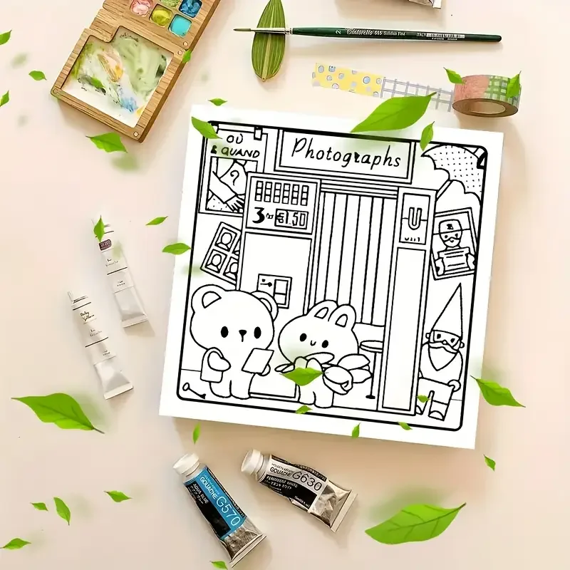 Coloring Book for Adults and Teenagers, Comfortable Daily Relaxation Activity, Warm Space Theme, Perfect Gift for Leisure Alone 6