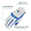 Pack 1 Pair Golf Gloves Blue Pink Left Hand Right Hand Kids Microfiber Cloth Breathable Anti-Slipping Gloves Golf Supplies 4
