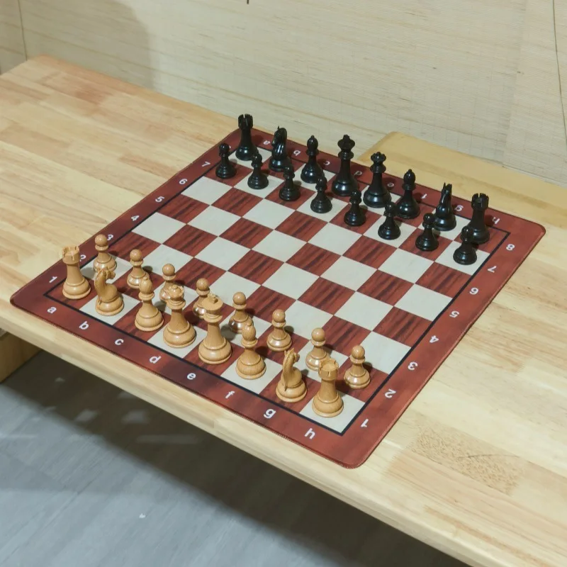 Chess Pieces Large Chess King Height 92mm Resin Wood Grain Weighted Competition Specific Staunton International