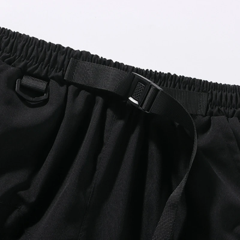 Summer Multi-Pocket Quick Dry Shorts Men Ice Silk Breathable Cargo Pants Outdoor Camping Hiking Shorts Male Casual Sports Pants