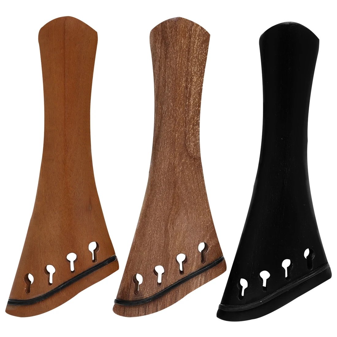 4/4 Violin Bevelled Edge Plate Date Wood Suzuki Ebony Violin Tailpiece Solid Wood No Deformation Violin Parts & Accessories