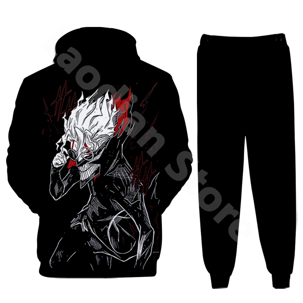 Dandadan Manga Okarun 3D Sweatsuit Fashion Hoodie Jogger Pants Two Piece Suit Casual Sweatshirts+Sweatpants 2 Pieces Sets 2