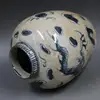 Opening Blue and White Dragon Pattern Porcelain Chinaware Ceramics Pot Jar Jug Vase 4