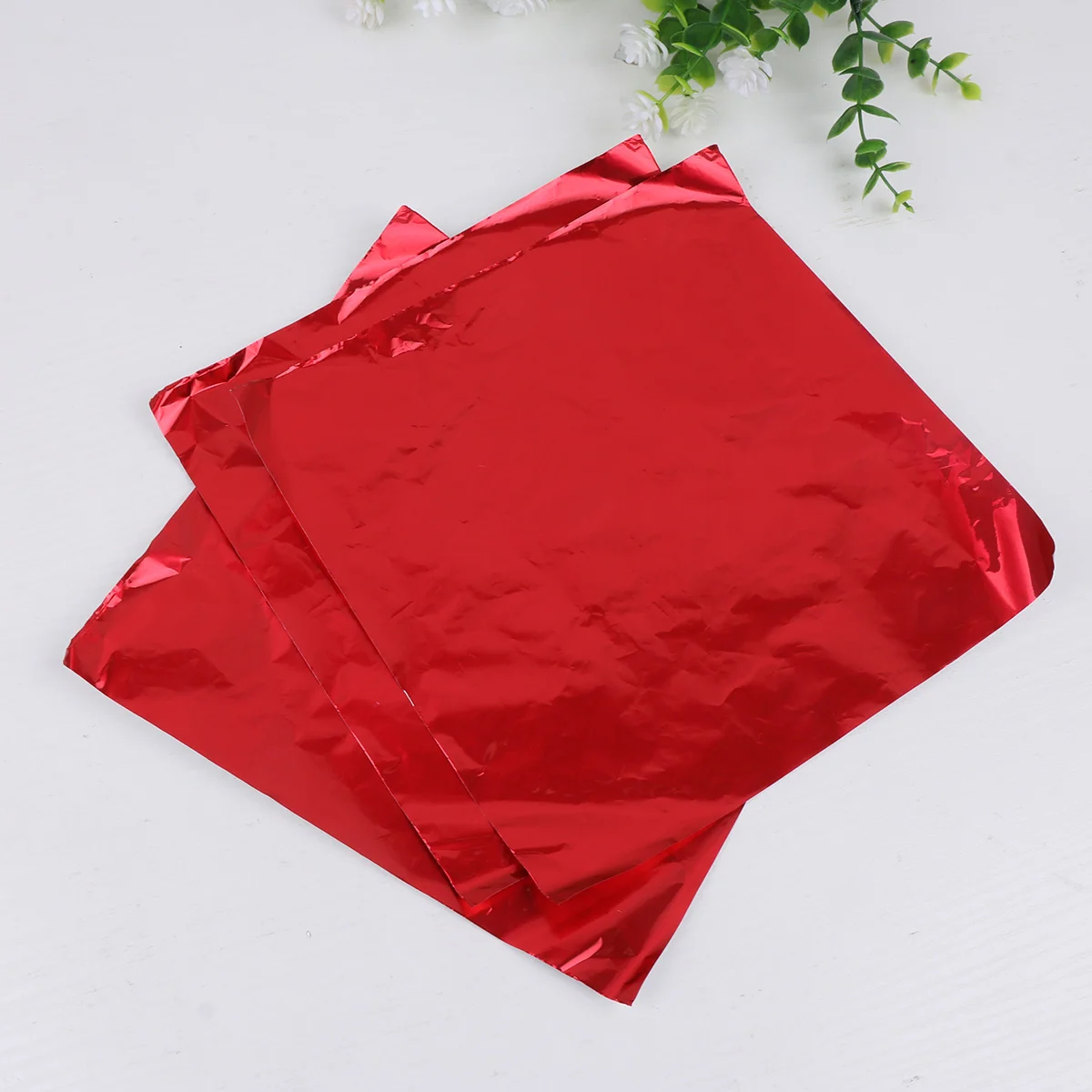 

Kisangel Christmas Wrapping Paper Tin Foil Paper 100Pcs Metallic Foil Paper Sheets Art Crafts Aluminum Foil Paper Wrap