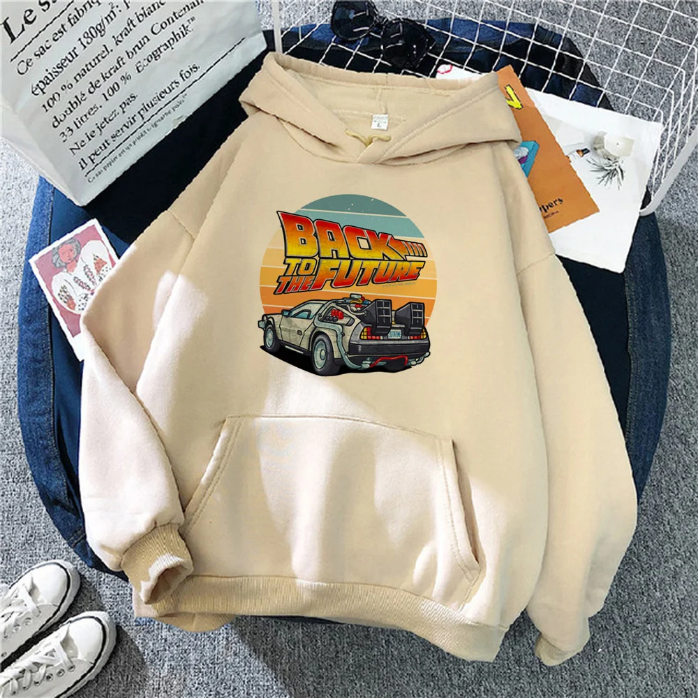 

Back to the Future hoodies women 90s Kawaii anime long sleeve top Hood sweater female gothic clothing