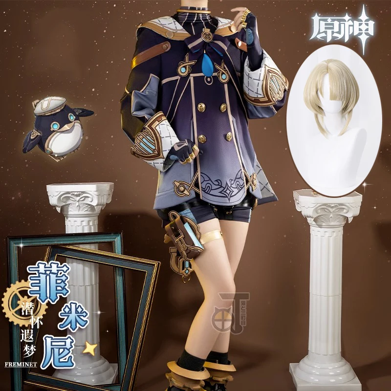 

Genshin Freminet Cosplay Costume Game Genshin Impact New Character Freminet Diver Costume Halloween Suit