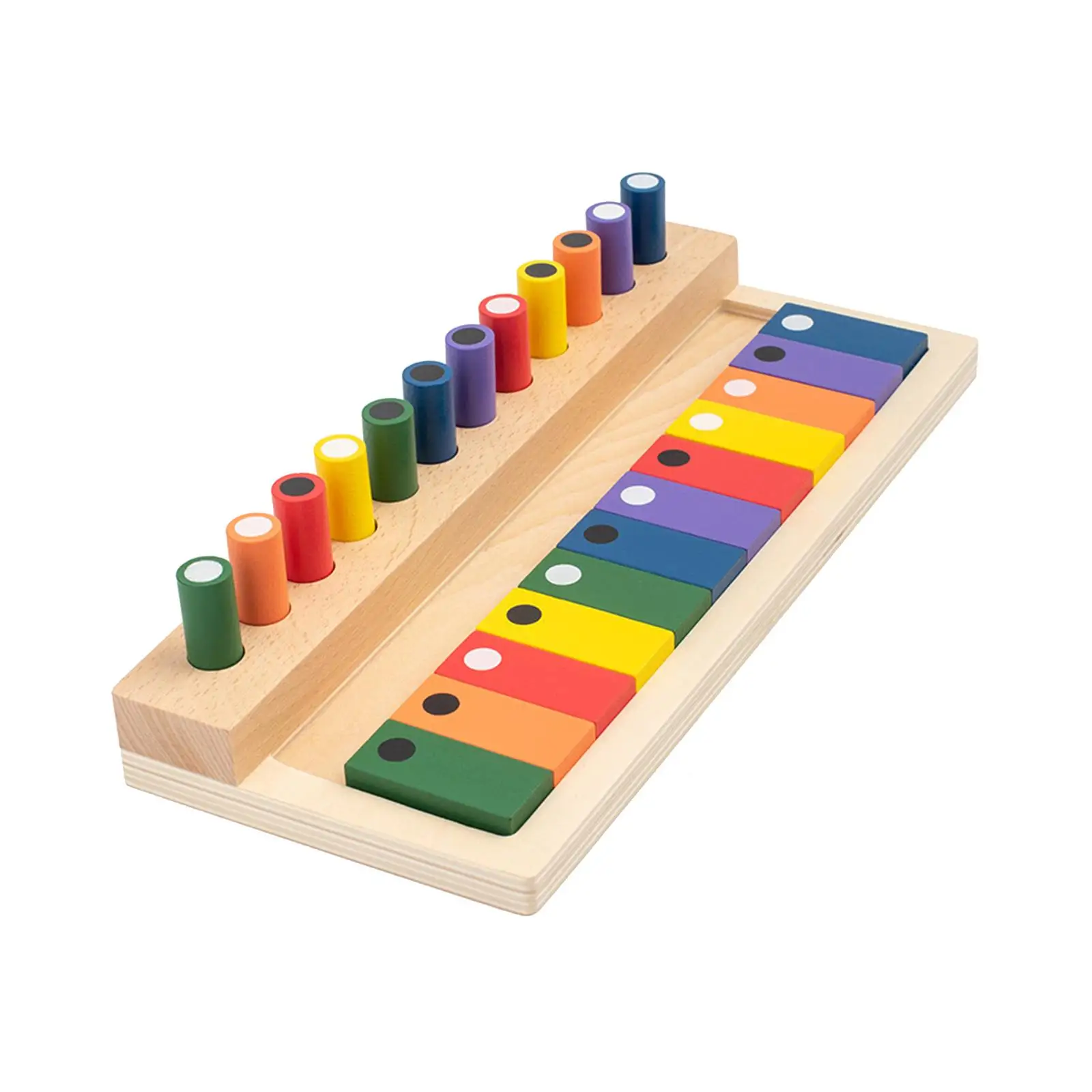 

Stack and Sort Board Learning Toys Color Matching Toys Perception Training Montessori Sensory Toys for Kids Girls Boys Toddlers