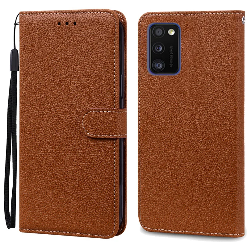 Elegant Leather Flip Wallet Case - Premium Soft Silicone Protective Cover